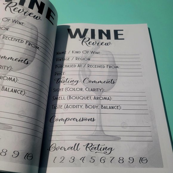 Wine Review Writing Journal, 160 Pages Paperback - Picture 3 of 3